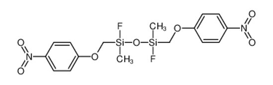 Picture of fluoro-[fluoro-methyl-[(4-nitrophenoxy)methyl]silyl]oxy-methyl-[(4-nitrophenoxy)methyl]silane