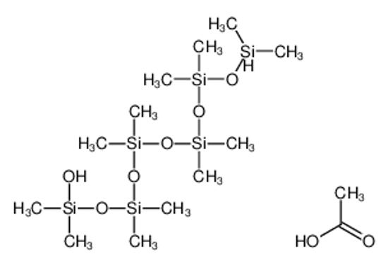 Изображение acetic acid,dimethylsilyloxy-[[[[hydroxy(dimethyl)silyl]oxy-dimethylsilyl]oxy-dimethylsilyl]oxy-dimethylsilyl]oxy-dimethylsilane