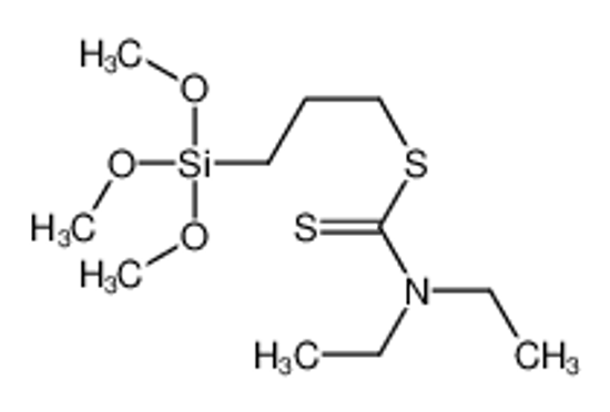 Picture of 3-trimethoxysilylpropyl N,N-diethylcarbamodithioate