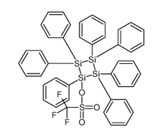 Picture of (1,2,2,3,3,4,4-heptakis-phenyltetrasiletan-1-yl) trifluoromethanesulfonate