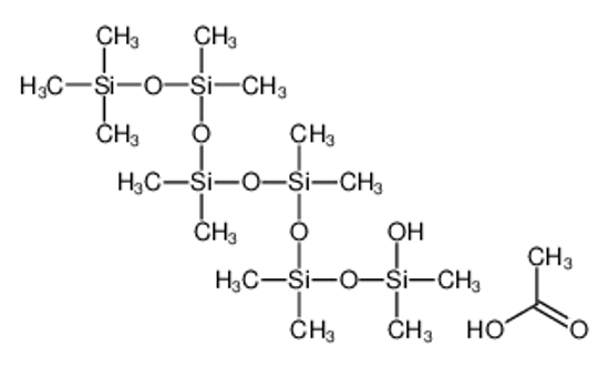 Изображение acetic acid,[dimethyl(trimethylsilyloxy)silyl]oxy-[[[hydroxy(dimethyl)silyl]oxy-dimethylsilyl]oxy-dimethylsilyl]oxy-dimethylsilane