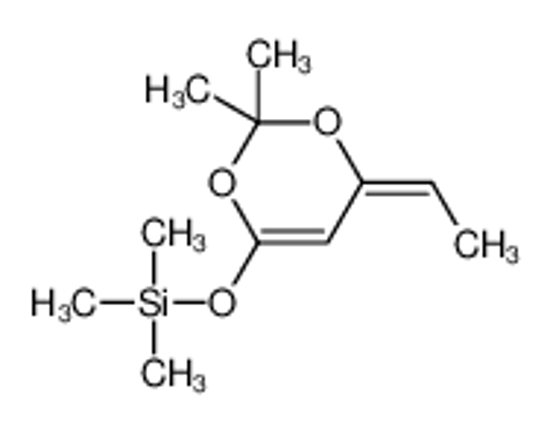 Picture of (6-ethylidene-2,2-dimethyl-1,3-dioxin-4-yl)oxy-trimethylsilane