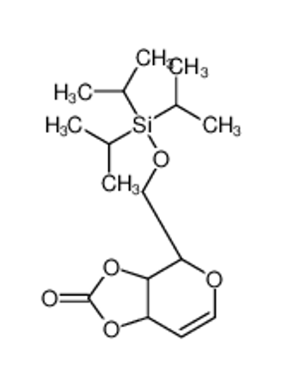 Picture of (3aR,4R,7aR)-4-[tri(propan-2-yl)silyloxymethyl]-4,7a-dihydro-3aH-[1,3]dioxolo[4,5-c]pyran-2-one