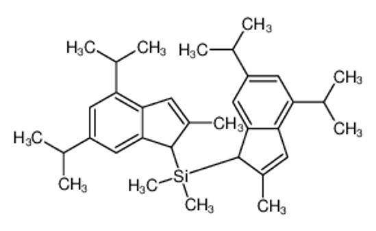 Изображение dimethyl-bis[2-methyl-4,6-di(propan-2-yl)-1H-inden-1-yl]silane