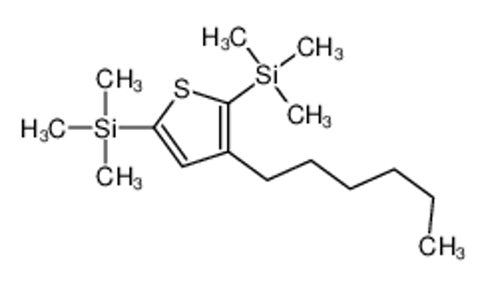 Picture of (3-hexyl-5-trimethylsilylthiophen-2-yl)-trimethylsilane