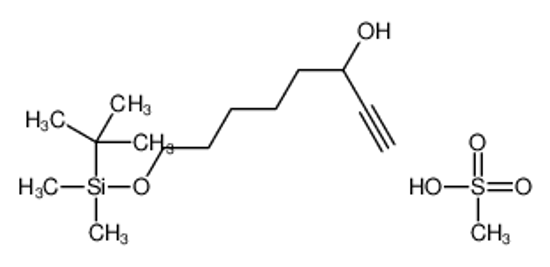 Imagem de 8-[tert-butyl(dimethyl)silyl]oxyoct-1-yn-3-ol,methanesulfonic acid
