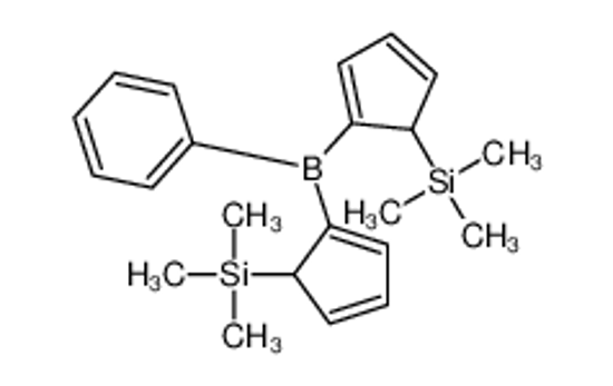 Изображение trimethyl-[2-[phenyl-(5-trimethylsilylcyclopenta-1,3-dien-1-yl)boranyl]cyclopenta-2,4-dien-1-yl]silane