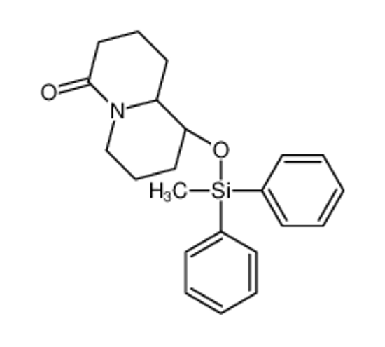 Picture of (9R,9aR)-9-[methyl(diphenyl)silyl]oxy-1,2,3,6,7,8,9,9a-octahydroquinolizin-4-one