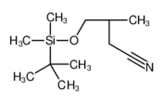 Picture of (3S)-4-[tert-butyl(dimethyl)silyl]oxy-3-methylbutanenitrile