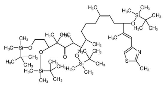 Picture of (3S,7S,8S,12Z,15S,16E)-1,3,7,15-tetrakis[[tert-butyl(dimethyl)silyl]oxy]-4,4,6,8,12,16-hexamethyl-17-(2-methyl-1,3-thiazol-4-yl)heptadeca-12,16-dien-5-one