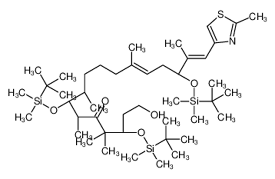 Picture of (3S,7S,8S,12Z,15S,16E)-3,7,15-tris[[tert-butyl(dimethyl)silyl]oxy]-1-hydroxy-4,4,6,8,12,16-hexamethyl-17-(2-methyl-1,3-thiazol-4-yl)heptadeca-12,16-dien-5-one