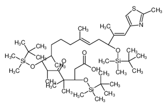 Picture of (3S,7S,8S,12Z,15S,16E)-3,7,15-tris[[tert-butyl(dimethyl)silyl]oxy]-4,4,6,8,12,16-hexamethyl-17-(2-methyl-1,3-thiazol-4-yl)-5-oxoheptadeca-12,16-dienoic acid