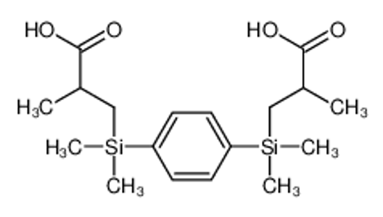 Picture of 3-[[4-[2-carboxypropyl(dimethyl)silyl]phenyl]-dimethylsilyl]-2-methylpropanoic acid