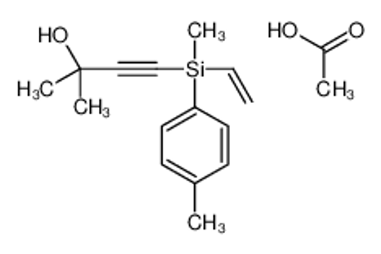 Изображение acetic acid,4-[ethenyl-methyl-(4-methylphenyl)silyl]-2-methylbut-3-yn-2-ol