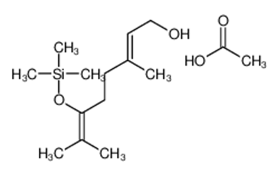 Imagem de acetic acid,3,7-dimethyl-6-trimethylsilyloxyocta-2,6-dien-1-ol