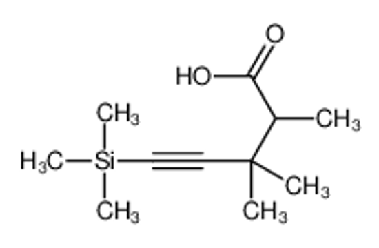 Picture of 2,3,3-trimethyl-5-trimethylsilylpent-4-ynoic acid