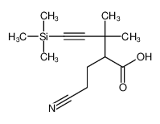 Picture of 2-(2-cyanoethyl)-3,3-dimethyl-5-trimethylsilylpent-4-ynoic acid