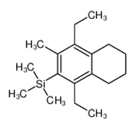 Picture of (1,4-diethyl-3-methyl-5,6,7,8-tetrahydronaphthalen-2-yl)-trimethylsilane