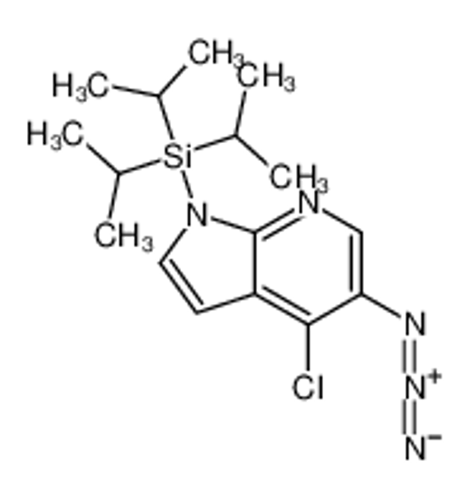 Изображение (5-azido-4-chloropyrrolo[2,3-b]pyridin-1-yl)-tri(propan-2-yl)silane