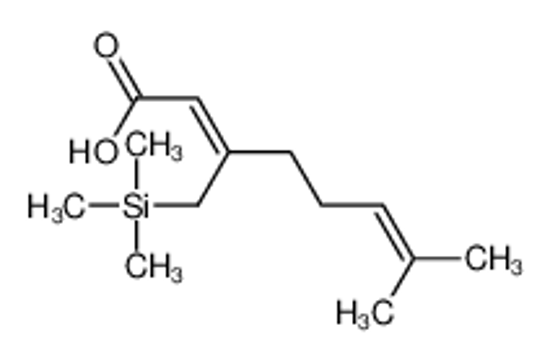 Picture of 7-methyl-3-(trimethylsilylmethyl)octa-2,6-dienoic acid