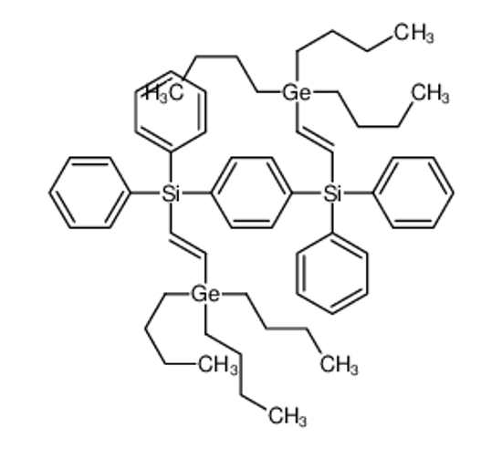 Picture of [4-[diphenyl(2-tributylgermylethenyl)silyl]phenyl]-diphenyl-(2-tributylgermylethenyl)silane
