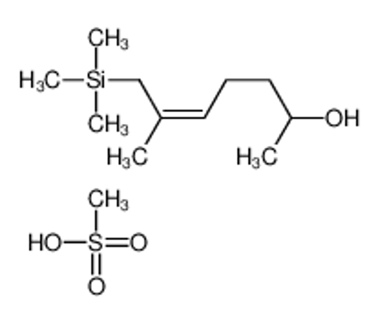 Picture of methanesulfonic acid,6-methyl-7-trimethylsilylhept-5-en-2-ol