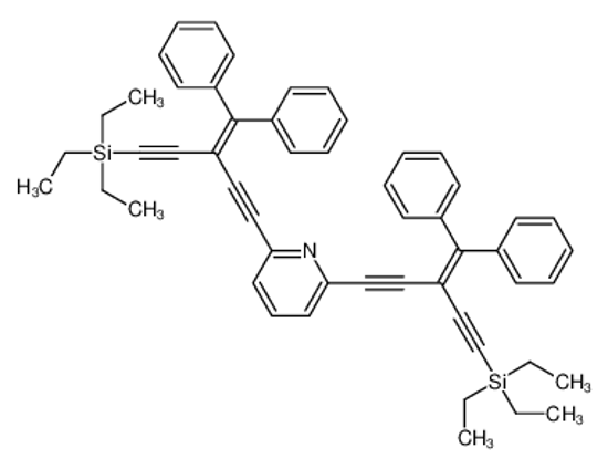 Picture of [3-benzhydrylidene-5-[6-(3-benzhydrylidene-5-triethylsilylpenta-1,4-diynyl)pyridin-2-yl]penta-1,4-diynyl]-triethylsilane