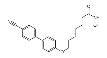 Mostrar detalhes para 7-[4-(4-cyanophenyl)phenoxy]-N-hydroxyheptanamide