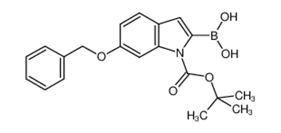 Picture of [1-[(2-methylpropan-2-yl)oxycarbonyl]-6-phenylmethoxyindol-2-yl]boronic acid