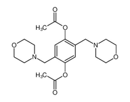 Picture of 1,​4-​Benzenediol, 2,​5-​bis(4-​morpholinylmethyl)​-​, 1,​4-​diacetate