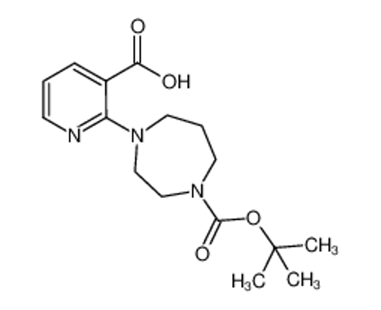 Picture of 4-(3-CARBOXY-PYRIDIN-2-YL)-[1,4]DIAZEPANE-1-CARBOXYLIC ACID TERT-BUTYL ESTER