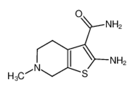 Picture of 2-Amino-6-methyl-4,5,6,7-tetrahydro-thieno[2,3-c]-pyridine-3-carboxylic acid amide