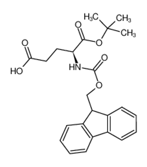 Picture of (4S)-4-(9H-fluoren-9-ylmethoxycarbonylamino)-5-[(2-methylpropan-2-yl)oxy]-5-oxopentanoic acid