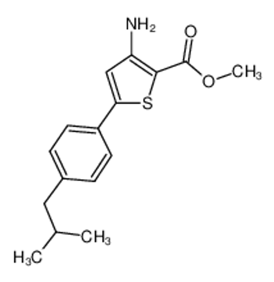 Picture of methyl 3-amino-5-[4-(2-methylpropyl)phenyl]thiophene-2-carboxylate