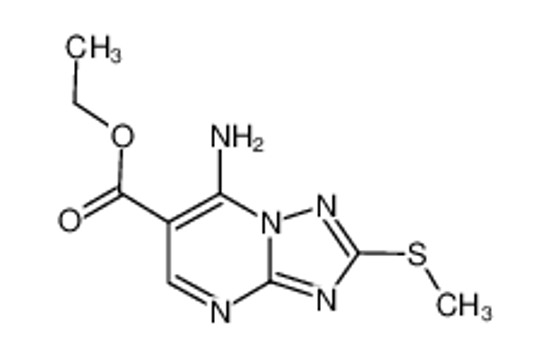 Picture of ethyl 7-amino-2-methylsulfanyl-[1,2,4]triazolo[1,5-a]pyrimidine-6-carboxylate