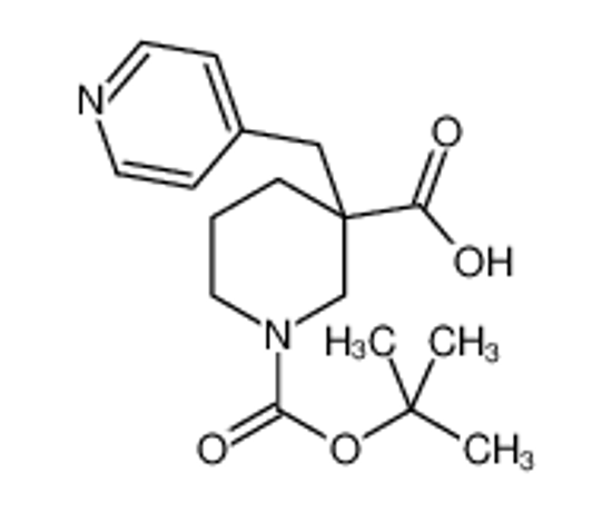 Picture of 1-[(2-methylpropan-2-yl)oxycarbonyl]-3-(pyridin-4-ylmethyl)piperidine-3-carboxylic acid