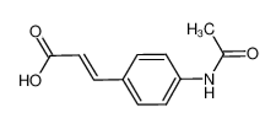 Picture of (E)-3-(4-acetamidophenyl)prop-2-enoic acid