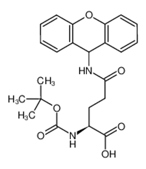 Imagem de (2S)-2-[(2-methylpropan-2-yl)oxycarbonylamino]-5-oxo-5-(9H-xanthen-9-ylamino)pentanoic acid