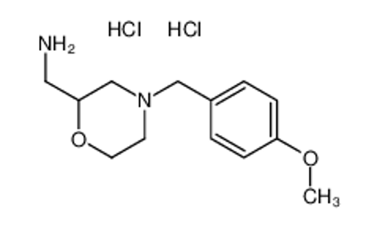 Picture of C-[4-(4-METHOXY-BENZYL)-MORPHOLIN-2-YL]-METHYLAMINE DIHYDROCHLORIDE