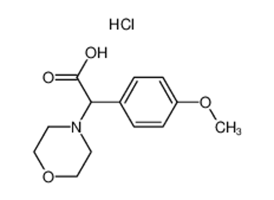 Picture of 2-(4-methoxyphenyl)-2-morpholin-4-ylacetic acid,hydrochloride