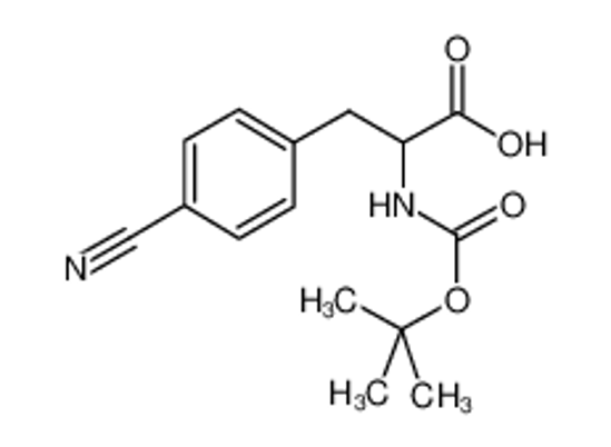 Picture of 3-(4-cyanophenyl)-2-[(2-methylpropan-2-yl)oxycarbonylamino]propanoic acid