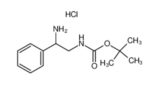Picture of (2-AMINO-2-PHENYL-ETHYL)-CARBAMIC ACID TERT-BUTYL ESTER HYDROCHLORIDE