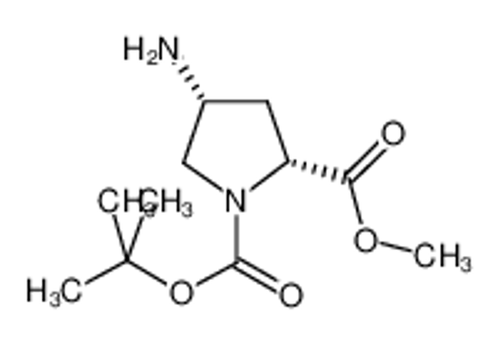 Picture of Methyl (2R,4S)-4-aminopyrrolidine-2-carboxylate, N1-BOC protected