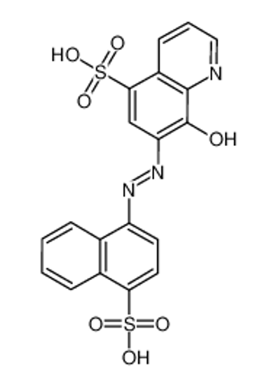 Picture of 8-Hydroxy-7-((4-sulfo-1-naphthyl)azo)quinoline-5-sulfonic acid