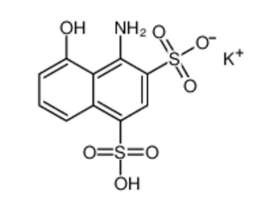 Picture of potassium hydrogen 4-amino-5-hydroxynaphthalene-1,3-disulphonate