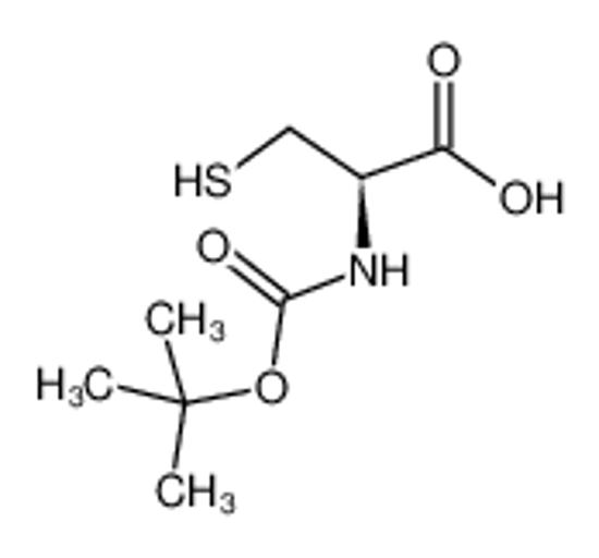 Picture of (2R)-2-[(2-methylpropan-2-yl)oxycarbonylamino]-3-sulfanylpropanoic acid