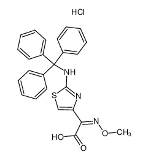 Изображение 2-(TRITYLAMINO)-α-(METHOXYIMINO)-4-THIAZOLEACETIC ACID HYDROCHLORIDE