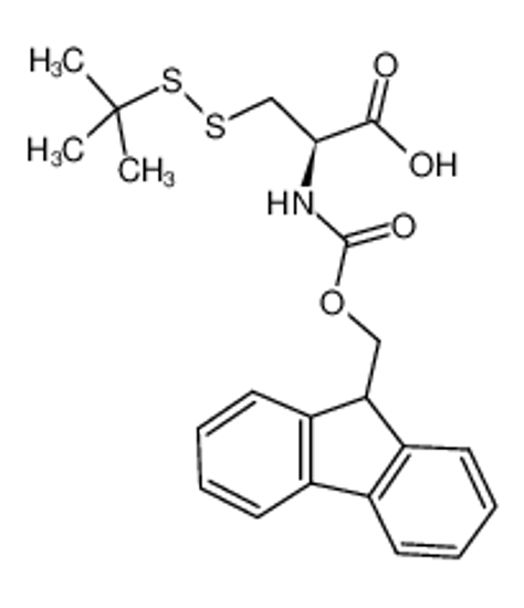 Imagem de (2R)-3-(tert-butyldisulfanyl)-2-(9H-fluoren-9-ylmethoxycarbonylamino)propanoic acid