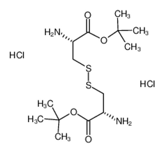 Picture of (2R,2'R)-Di-tert-butyl 3,3'-disulfanediylbis(2-aminopropanoate) dihydrochloride