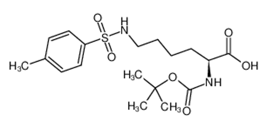 Picture of (2S)-6-[(4-methylphenyl)sulfonylamino]-2-[(2-methylpropan-2-yl)oxycarbonylamino]hexanoic acid
